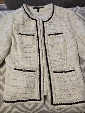 Black House White Market Trim Tweed Blazer